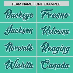 Bright Green Aqua Star Pattern Raglan Sleeves Football Jersey 3