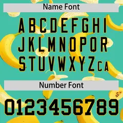 Bright Green Banana Graffiti Pattern Fashion Baseball Jersey 3