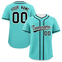 Bright Green Black Classic Authentic Baseball Jersey 1
