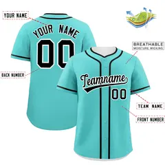Bright Green Black Classic Authentic Baseball Jersey 2
