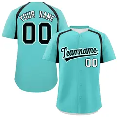Bright Green Black Color Block Authentic Baseball Jersey
