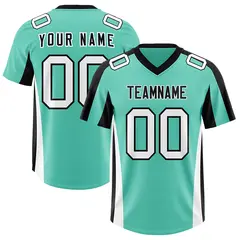 Bright Green Black Side Stripe Authentic Football Jersey