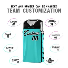 Bright Green Black Star Pattern Sports Basketball Jersey 4