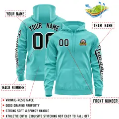 Bright Green Black Varsity Full-Zip Letterman Jacket Hoodie 4
