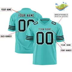 Bright Green Black-White Classic Authentic Football Jersey 2