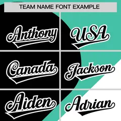 Bright Green Black-White Half Heart Color Block Baseball Jersey 3