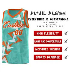 Bright Green Boomerang Pattern Basketball Jersey 2