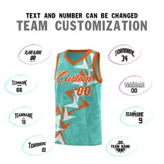 Bright Green Boomerang Pattern Basketball Jersey 4