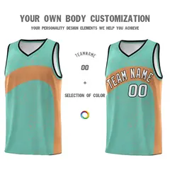 Bright Green Buckskin Brown Irregular Dot Graffiti Basketball Jersey 3