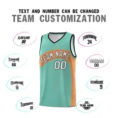 Bright Green Buckskin Brown Irregular Dot Graffiti Basketball Jersey 4