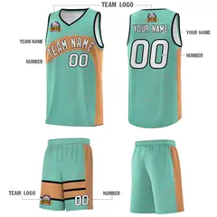 Bright Green Buckskin Brown Irregular Dot Graffiti Basketball Jersey 5