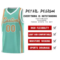 Bright Green Buckskin Brown White Ribbon Pattern Basketball Kit 2