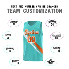 Bright Green Diagonal Pinstripe Color Block Basketball Jersey 4