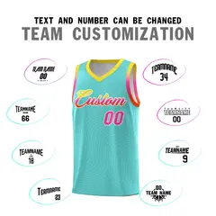 Bright Green Gold Wave Pattern Basketball Uniform Jersey 4