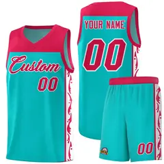 Bright Green Graffiti Side Pattern Basketball Jersey