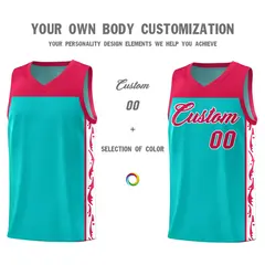 Bright Green Graffiti Side Pattern Basketball Jersey 3