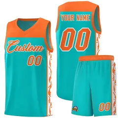 Bright Green Graffiti Side Pattern Basketball Jersey 1