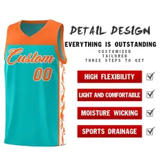 Bright Green Graffiti Side Pattern Basketball Jersey 2