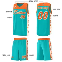 Bright Green Graffiti Side Pattern Basketball Jersey 5