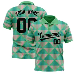 Bright Green Lingge Sunshine Team Polo Shirts