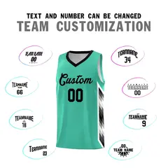 Bright Green Mosaic Gradient Basketball Jersey 4