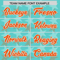 Bright Green Orange All Star Graffiti Pattern Football Jersey 3