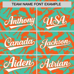 Bright Green Orange Graffiti Pattern Baseball Jersey 3