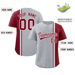Bright Green Pink-White Color Block Baseball Jersey 2