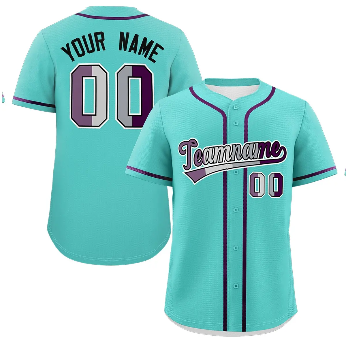 Bright Green Purple Pride Month Classic Baseball Jersey
