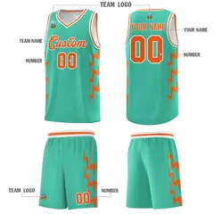 Bright Green Side Lightning Graffiti Basketball Jersey 5