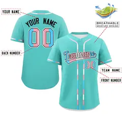 Bright Green Transgender Pride Month Classic Baseball Jersey 2