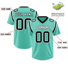 Bright Green Two-Tone Shoulder Cut Authentic Football Jersey 2
