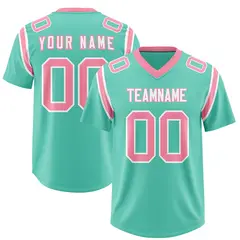 Bright Green Two-Tone Shoulder Cut Authentic Football Jersey