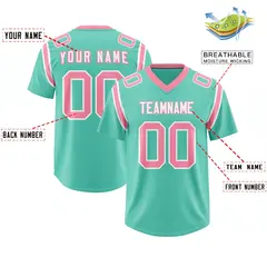 Bright Green Two-Tone Shoulder Cut Authentic Football Jersey 2