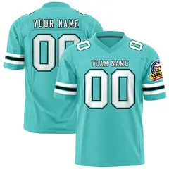 Bright Green White-Black Classic Authentic Football Jersey 1