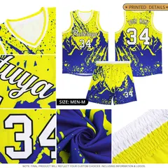 Bright Green White Snow Mountain Beast Pattern Basketball Jersey 6