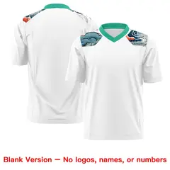 Bright Green White Ukiyo-e Auspicious Clouds Graffiti Football Jersey 7