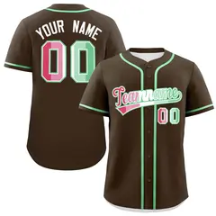 Brown Abrosexual Pride Month Baseball Jersey 1