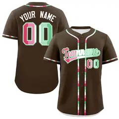 Brown Abrosexual Pride Month Baseball Jersey 1