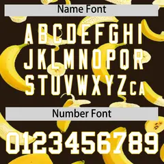 Brown Banana Graffiti Pattern Fashion Baseball Jersey 3