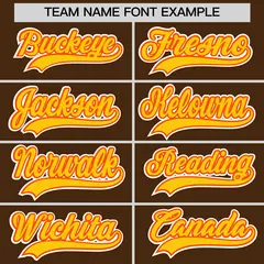 Brown Baseball Jersey 6
