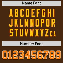 Brown Baseball Jersey 7
