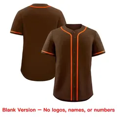 Brown Baseball Jersey 8