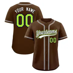 Brown Baseball Jersey 1