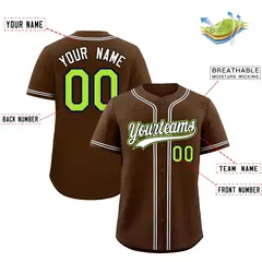 Brown Baseball Jersey 2