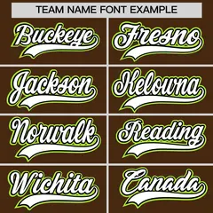 Brown Baseball Jersey 6
