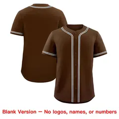 Brown Baseball Jersey 8
