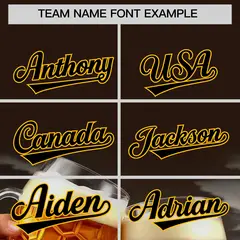 Brown Beer Day Parties Baseball Jersey 3