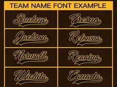 Brown Black-Gold Classic Style Hockey Jersey 3