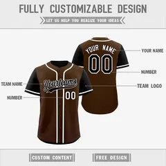 Brown Black Reversible Raglan Baseball Jersey 3